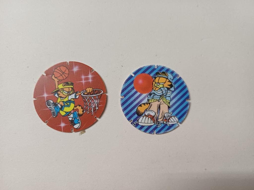 2 Jamin - Jam Caps - Garfield (aa), Verzamelen, Flippo's, Losse flippo's, Ophalen of Verzenden
