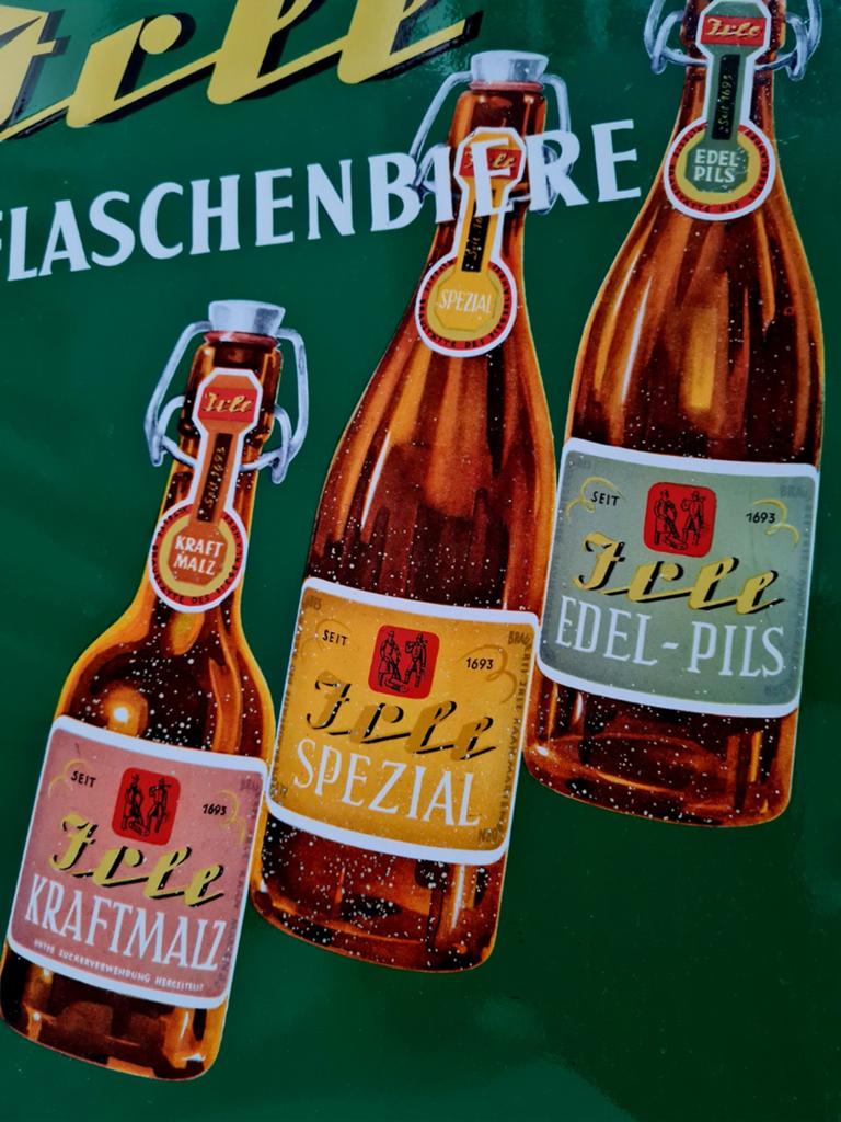 Emaille bord Tree bier, Ophalen of Verzenden