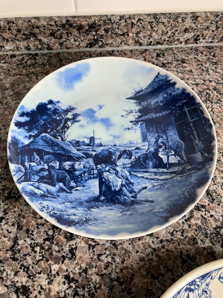 Delfts blauwe decoratie, Ophalen