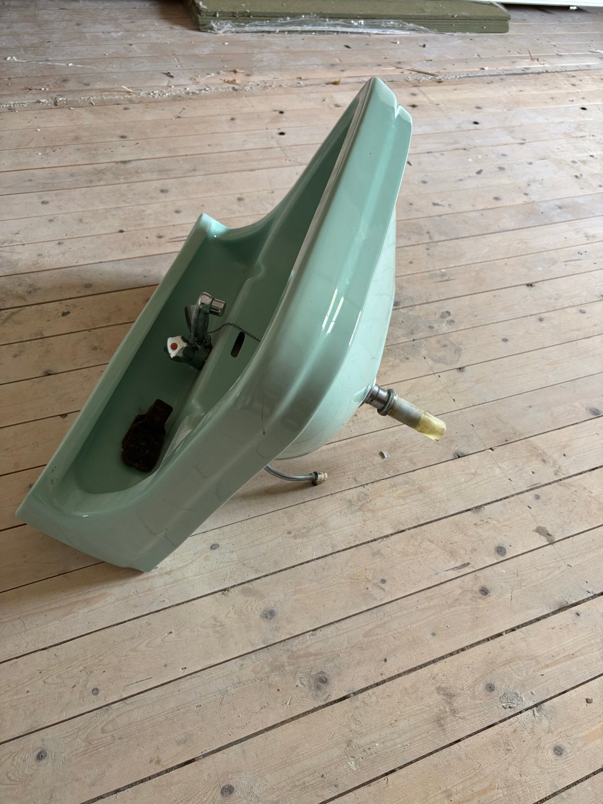 Gratis Vintage Wastafel - Groen, Ophalen, Gebruikt, Wastafel