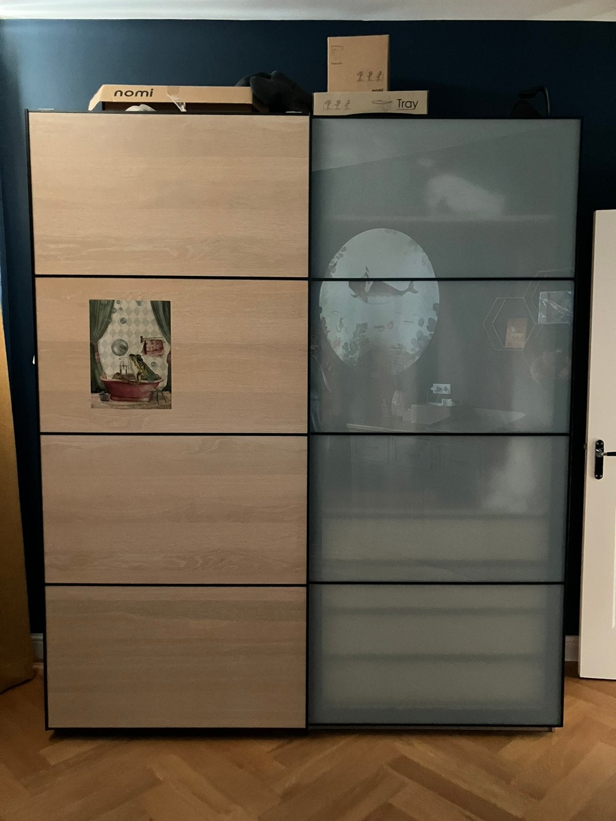 Ikea paxkast met schuifdeuren, Ophalen, 100 tot 150 cm, 150 tot 200 cm, 50 tot 75 cm