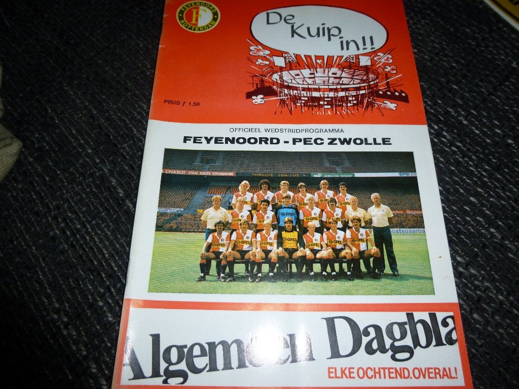 programma boekjes Feyenoord-Zwolle uit en thuis, Verzenden, Feyenoord, Overige typen