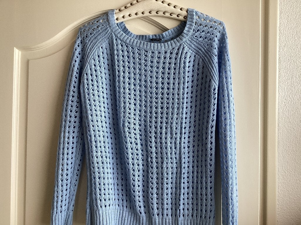 Lichtblauwe gebreide trui van Esmara, maat S, Maat 38/40 (M), Blauw, Nieuw, Esmara