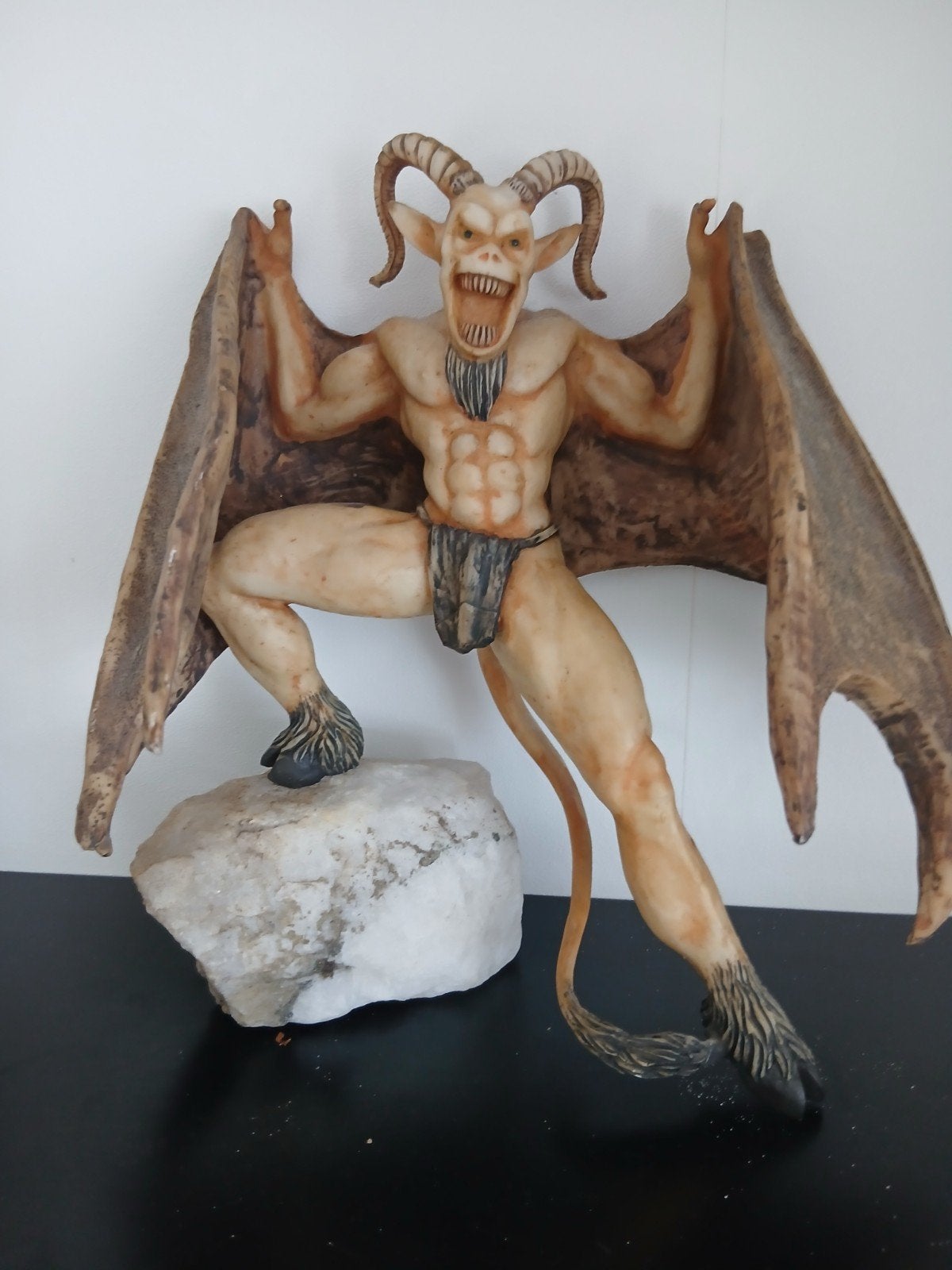 Uniek Duivel Beeld - Fantasy Decoratie, Ophalen of Verzenden, Zo goed als nieuw, Fantasy
