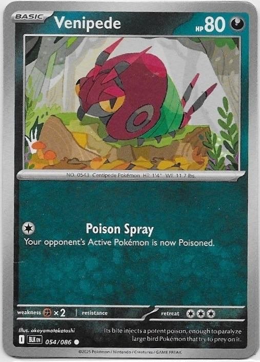 Black Bolt,  Venipede [common] 54/86, Verzenden, Nieuw, Losse kaart