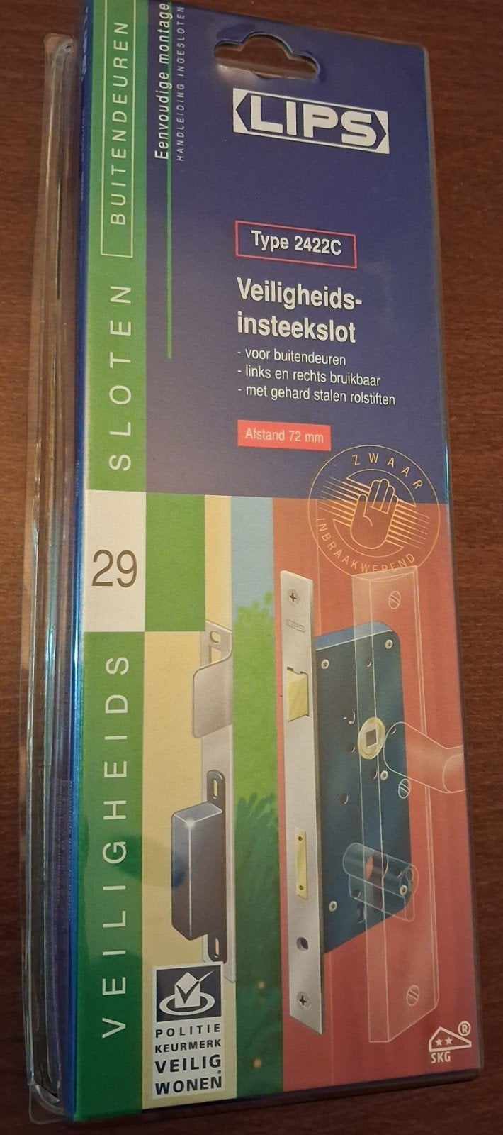 LIPS Veiligheidsinsteekslot Type 2422C, Ophalen of Verzenden, Nieuw, Slot