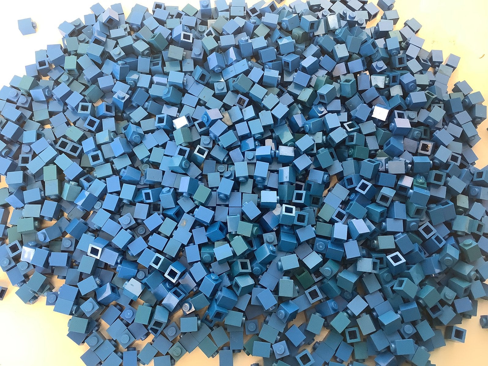 Lego steen 1x1 blauw, Ophalen of Verzenden, Gebruikt, Losse stenen, Lego