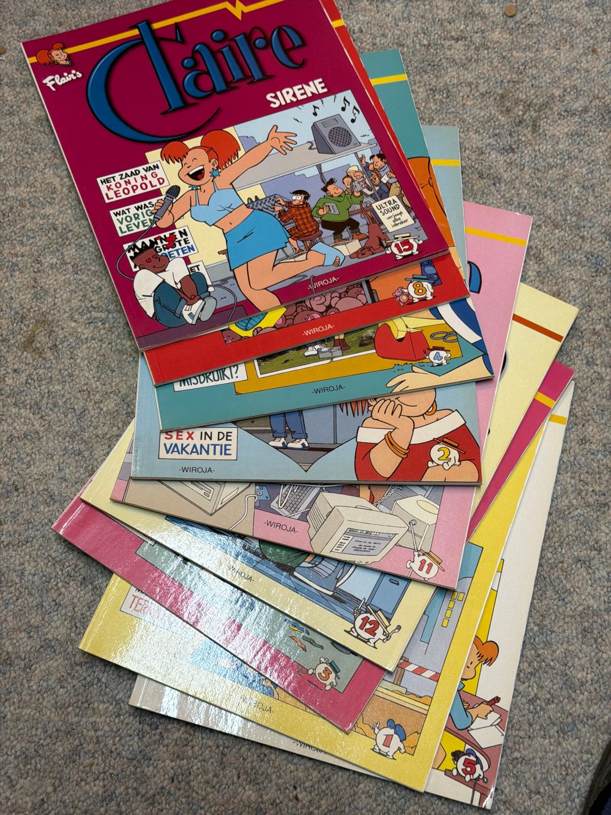 Claire stripboeken. 9 nummers, Complete serie of reeks, Ophalen of Verzenden, Gelezen