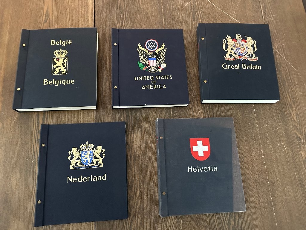 postzegels wereld in 5 DAVO albums met veel postzegels, Verzenden, Buitenland