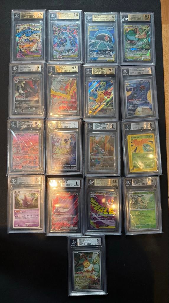 Pokemon Beckett Slabs - Diverse Collectie Graded Kaarten, Hobby en Vrije tijd, Verzamelkaartspellen | Pokémon, Zo goed als nieuw
