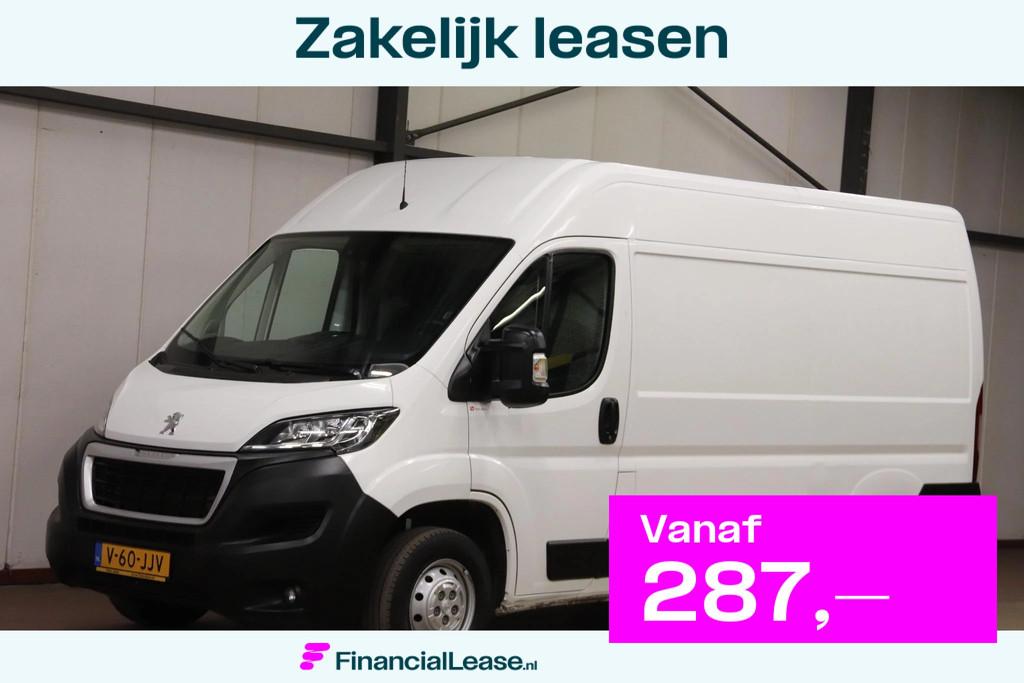 Peugeot Boxer 140 PK L2H2 ACHTERUITRIJCAMERA EURO 6, Voorwielaandrijving, Stof, Gebruikt, Euro 6