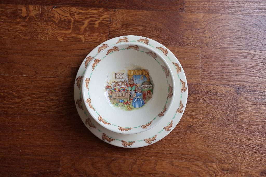 Royal Doulton, Bunnykins. 2 bordjes, Ophalen of Verzenden