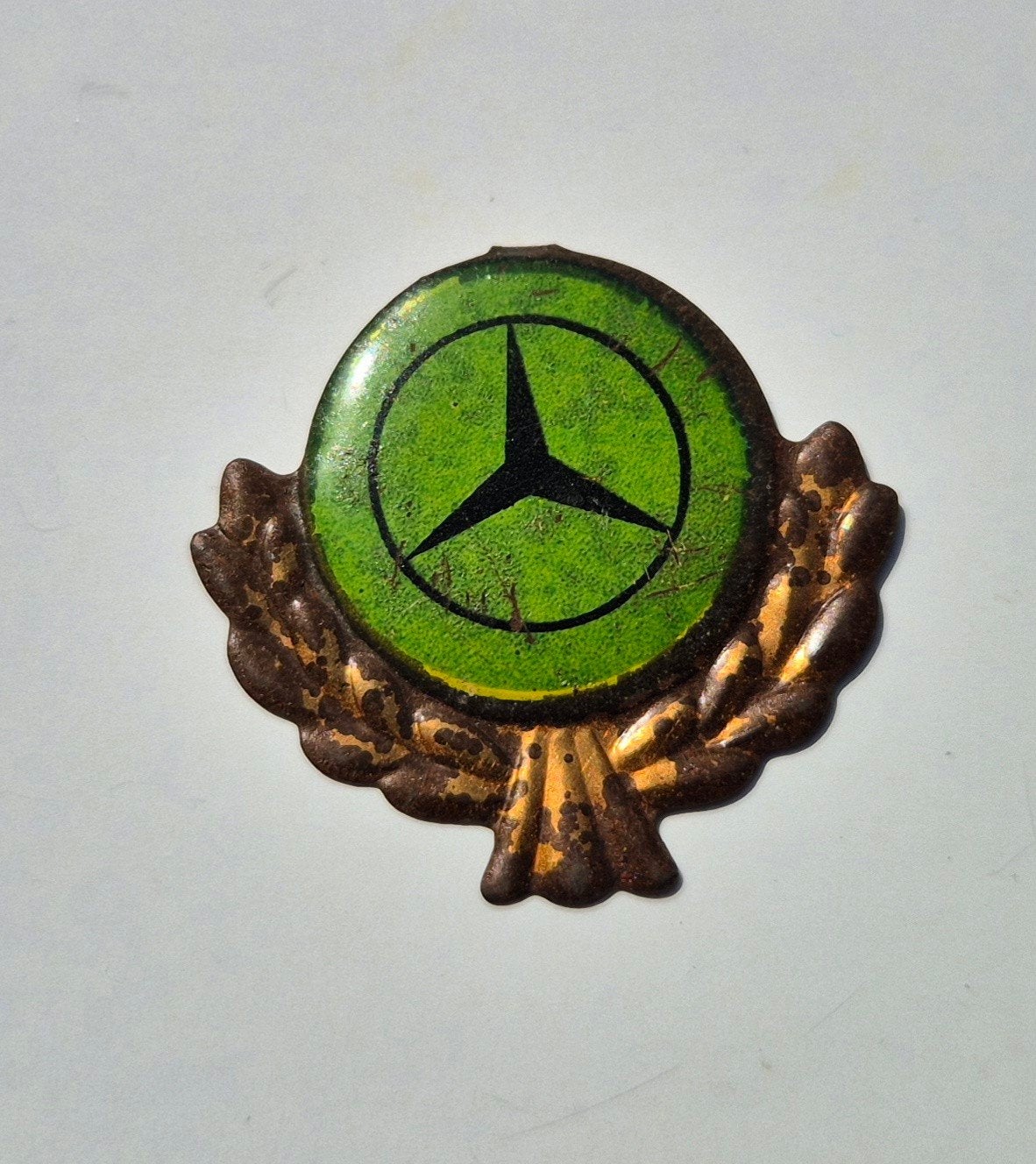 Metalen plaatje / pin? - Mercedes Benz - oud, Ophalen of Verzenden, Gebruikt, Auto's
