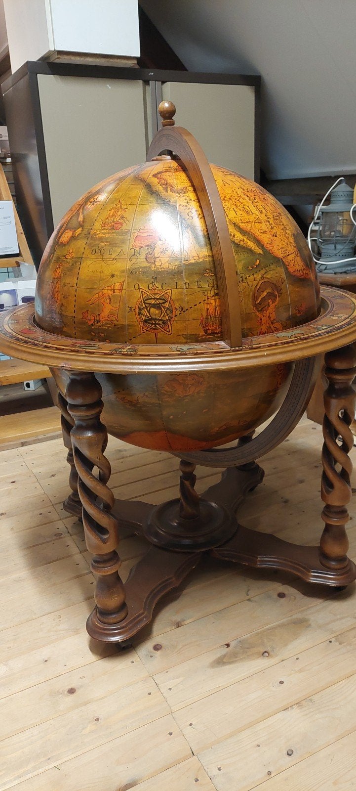 wereld bol, Ophalen