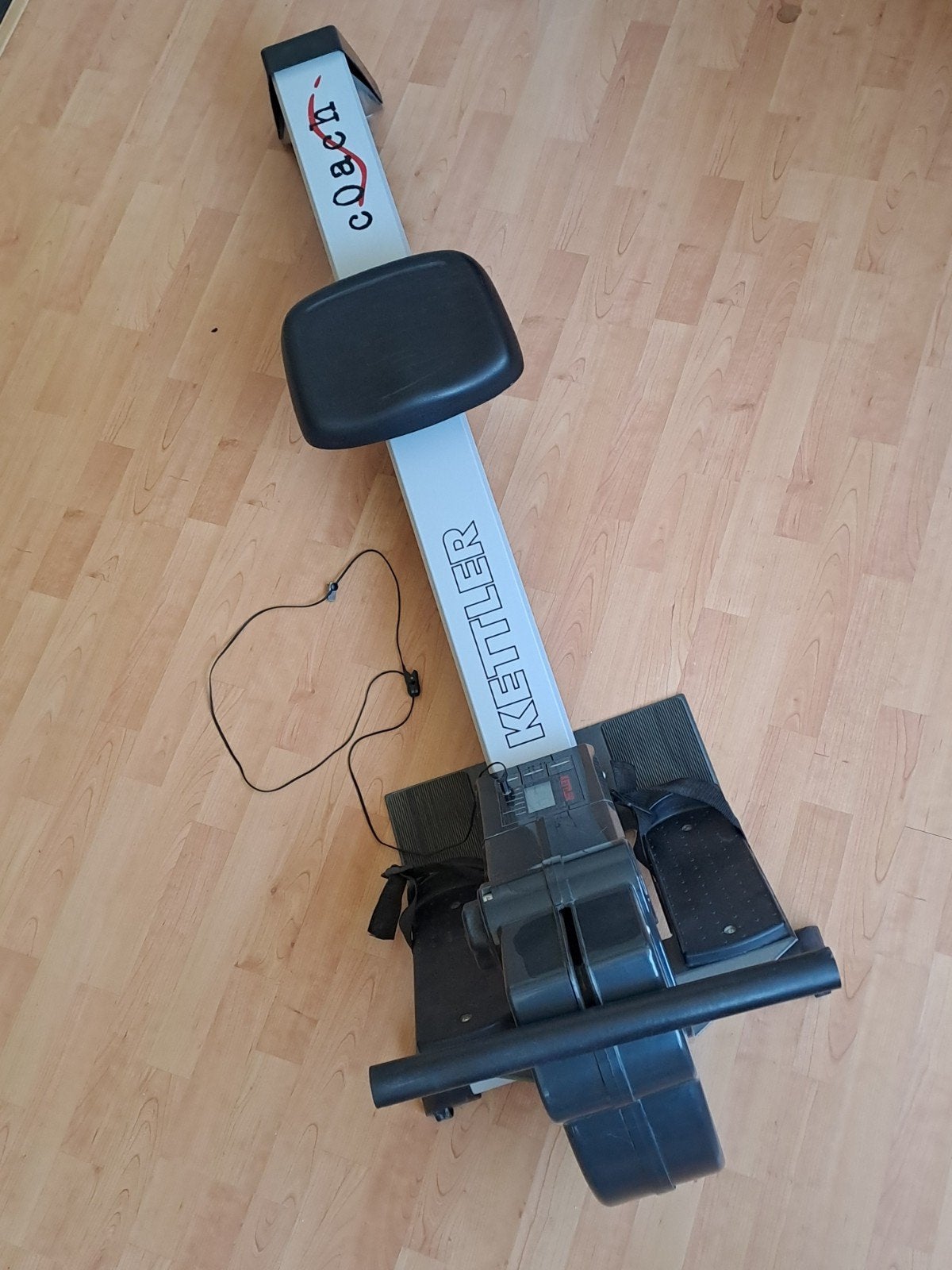 Kettler Coach Roeitrainer met hartslagmeting, Sport en Fitness, Ophalen, Zo goed als nieuw, Overige materialen, Roeitrainer