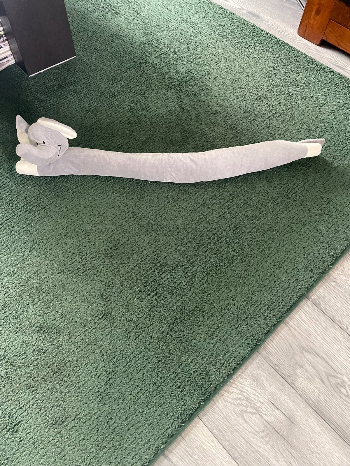 Z.g.a.n grijze 90 cm lange "Olifant" Deur Tochtstopper, Binnen, Zo goed als nieuw, Grijs, Ophalen