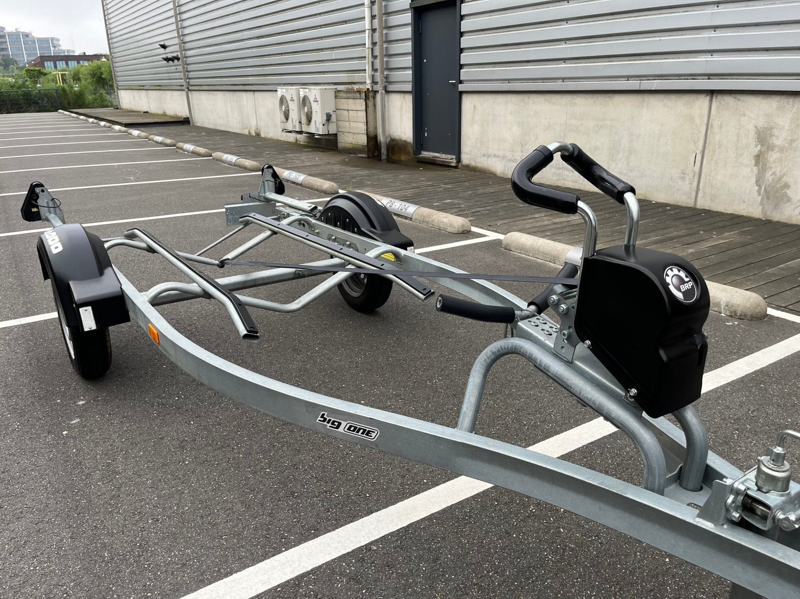 Seadoo BigOne waterscootertrailer 700KG led lier nette staat, Watersport en Boten, Boottrailers, Zo goed als nieuw, Jetskitrailer