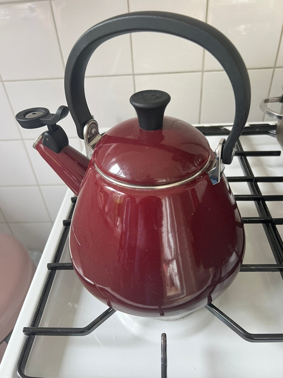 Creuset fluitketel, Witgoed en Apparatuur, 2 liter of meer, Ophalen of Verzenden, Zo goed als nieuw