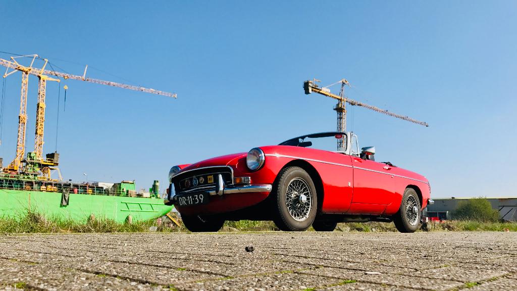 MG MGB Tourer RHD 1800cc 1972 Flame Red 2e eigenaar, Auto's, Zwart, Cabriolet, Handgeschakeld, Particulier