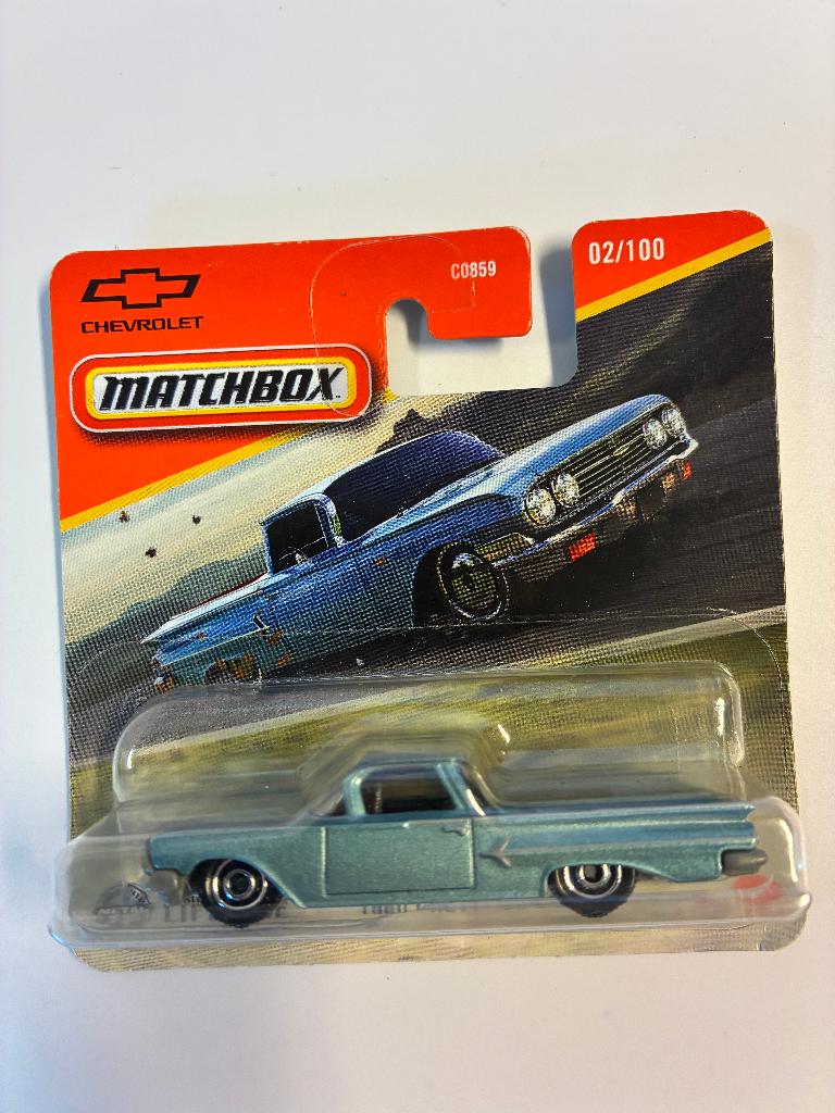 89943: Chevrolet El Camino - 1960 - Matchbox, Hobby en Vrije tijd, Modelauto's | Overige schalen, Nieuw, Auto, Ophalen of Verzenden