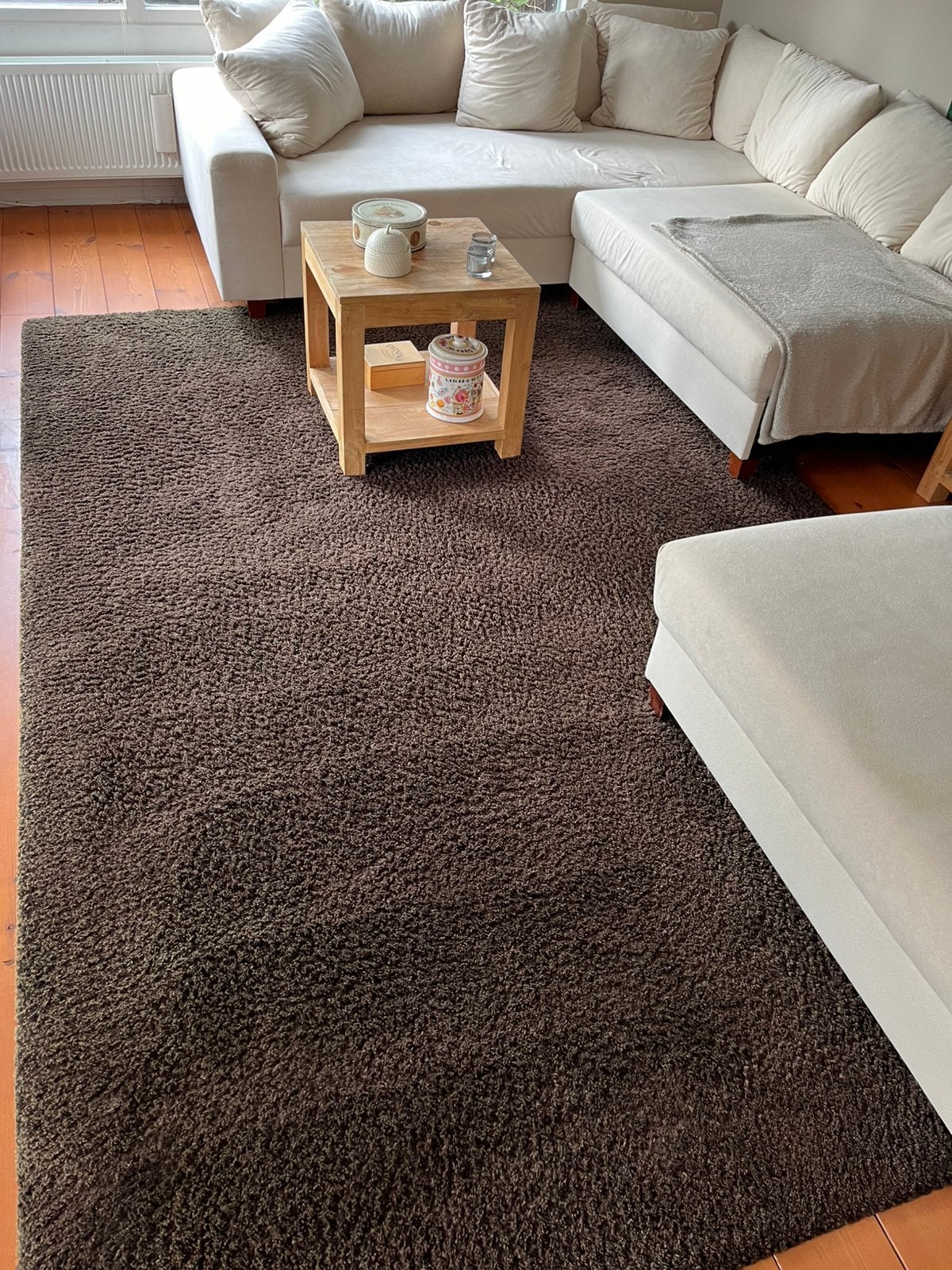 Hoogpolig vloerkleed 2x3m IKEA, Ophalen, Bruin, 150 tot 200 cm, 200 cm of meer