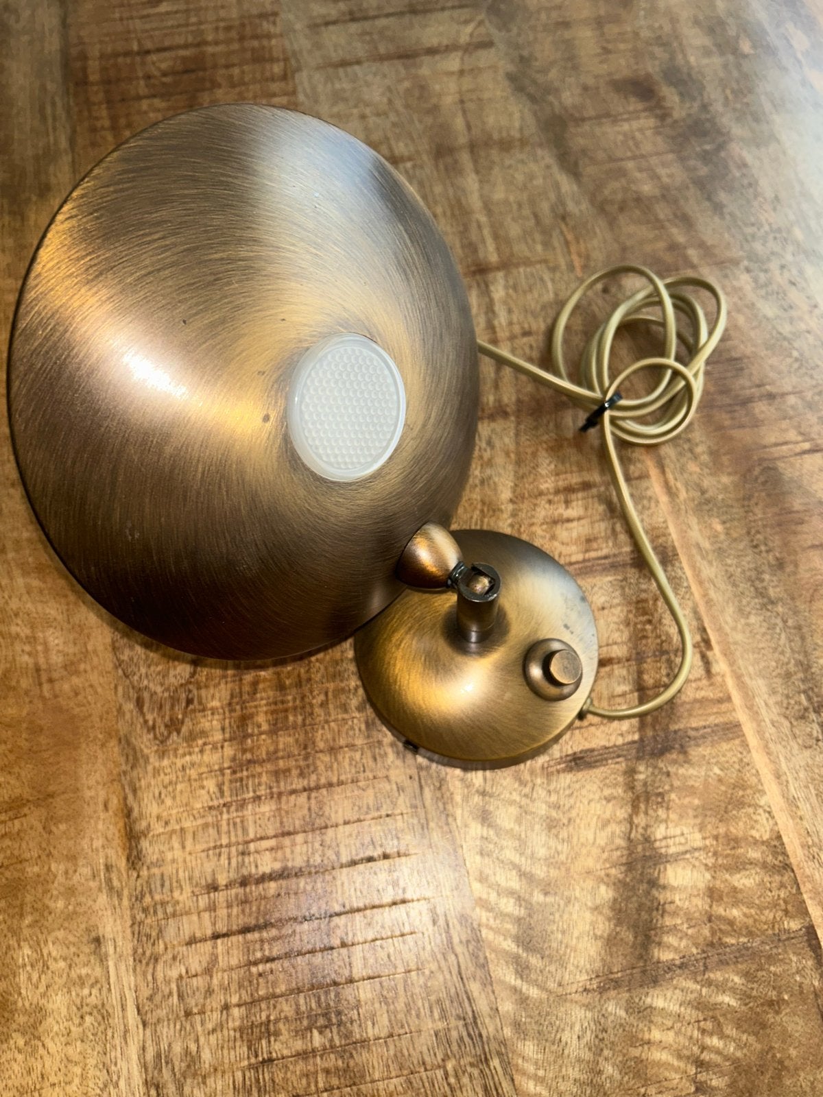 Vintage Steinhauer wandlamp/bedlampje bronskleurig, Ophalen of Verzenden, Zo goed als nieuw, Goud, Modern