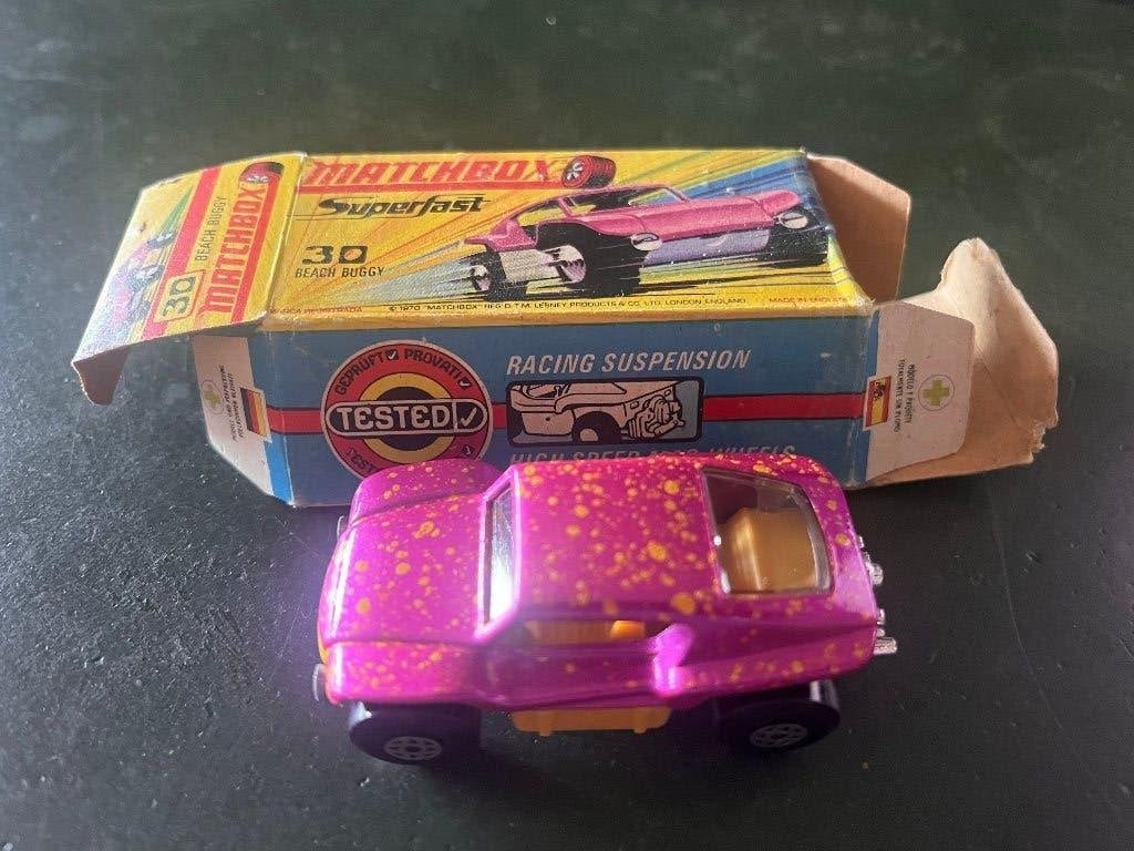 Matchbox Superfast 30 Beach Buggy (1970) met C doos, Ophalen of Verzenden, Gebruikt, Auto, Matchbox