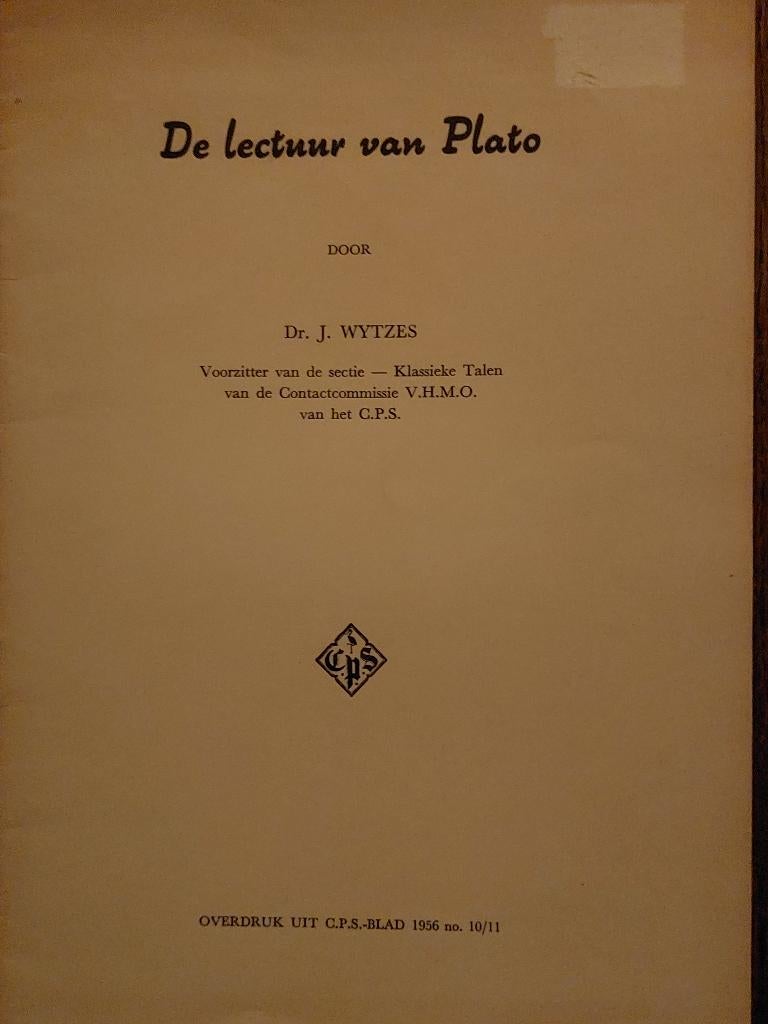 VERGILIUS + De lectuur van Plato + Clemens Alexandrinus, Ophalen of Verzenden, Gelezen, Geesteswetenschap