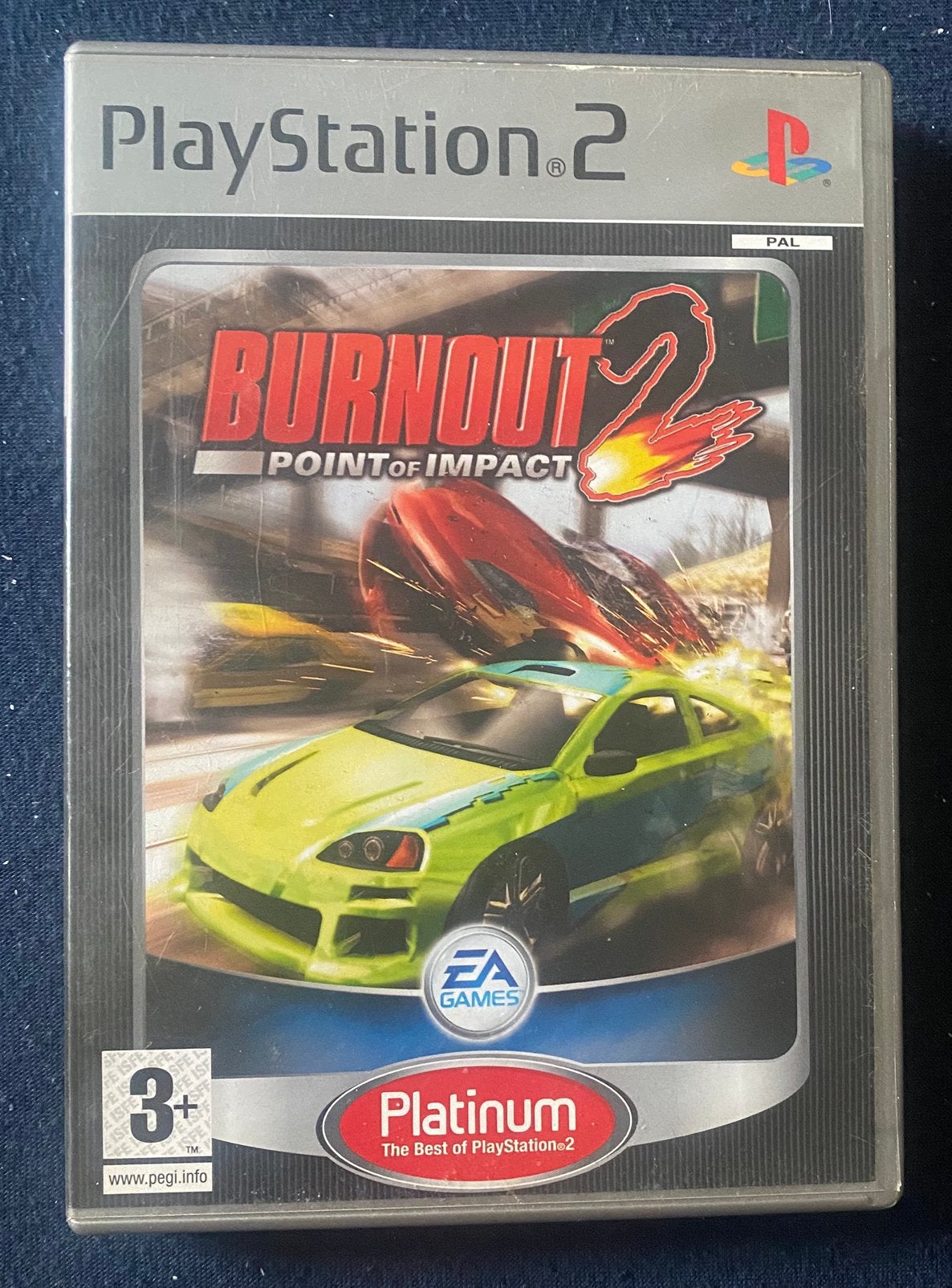 Burnout 2: Point of Impact (Platinum) - PS2 / PlayStation 2, 1 speler, Racen en Vliegen, Ophalen of Verzenden, Zo goed als nieuw