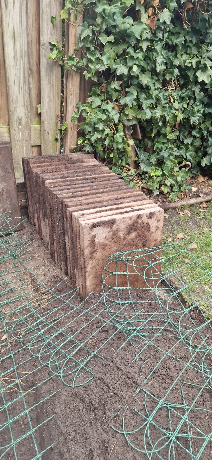 Gebruikte terrastegels, Tuin en Terras, Ophalen, Gebruikt, 5 tot 10 m², Beton