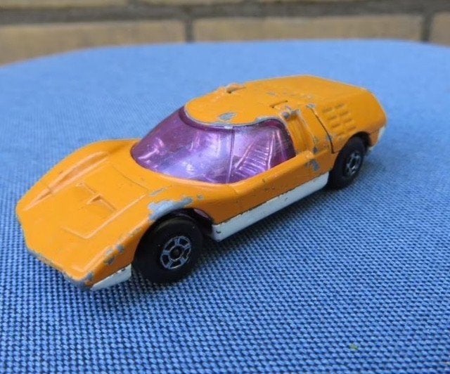 Matchbox Mazda RX 500 oranje, Ophalen of Verzenden, Gebruikt, Auto