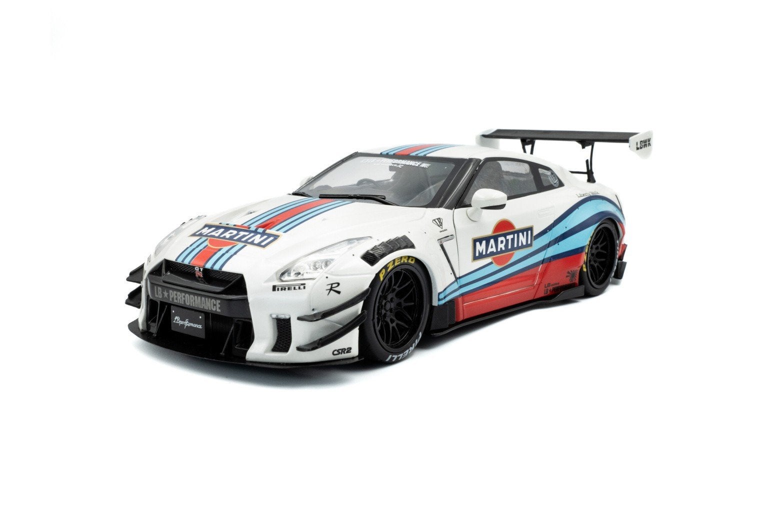 Nissan R35 GTR LB Walk Martini modelauto 1:18, Ophalen of Verzenden, Nieuw, Auto, Solido