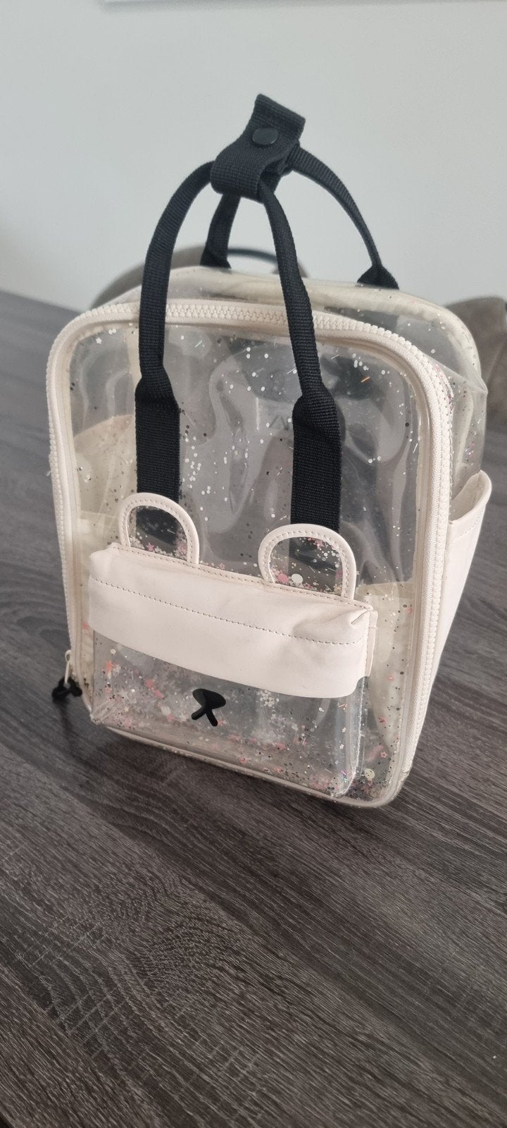 Zara tas-Transparante Glitter Rugzak-Perfect voor Concerten, Overige merken, Minder dan 30 cm, Nieuw, Ophalen of Verzenden
