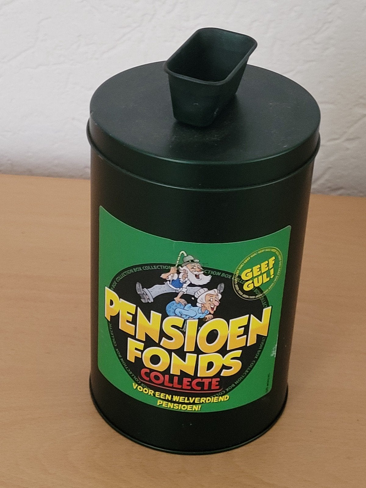 Collecte bus Pensioenfonds voor vieren pensioen, Ophalen of Verzenden, Zo goed als nieuw, Overige thema's