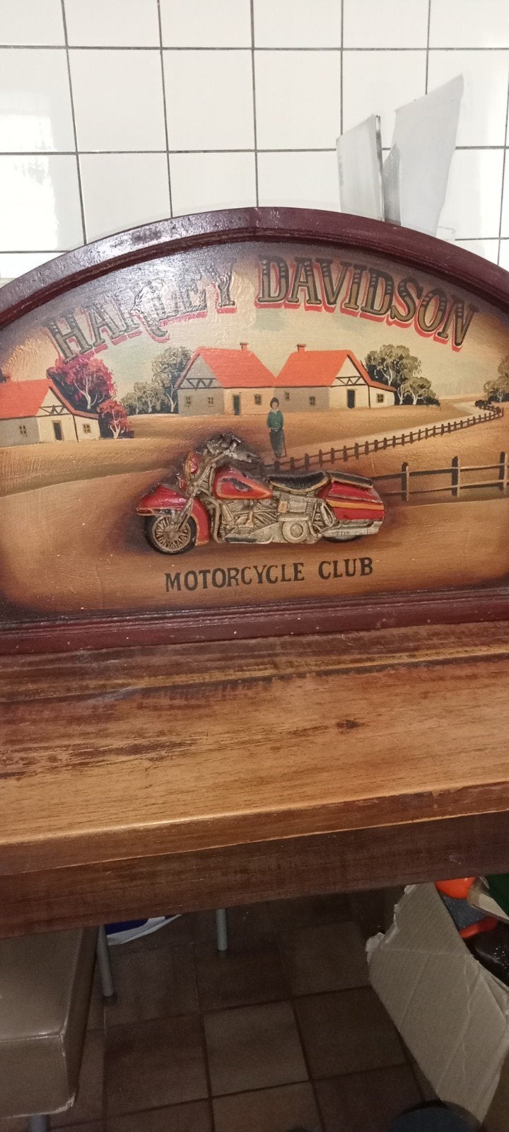 Harley Davidson Motorcycle Club wanddecoratie, Verzamelen, Merken en Reclamevoorwerpen, Ophalen of Verzenden, Zo goed als nieuw