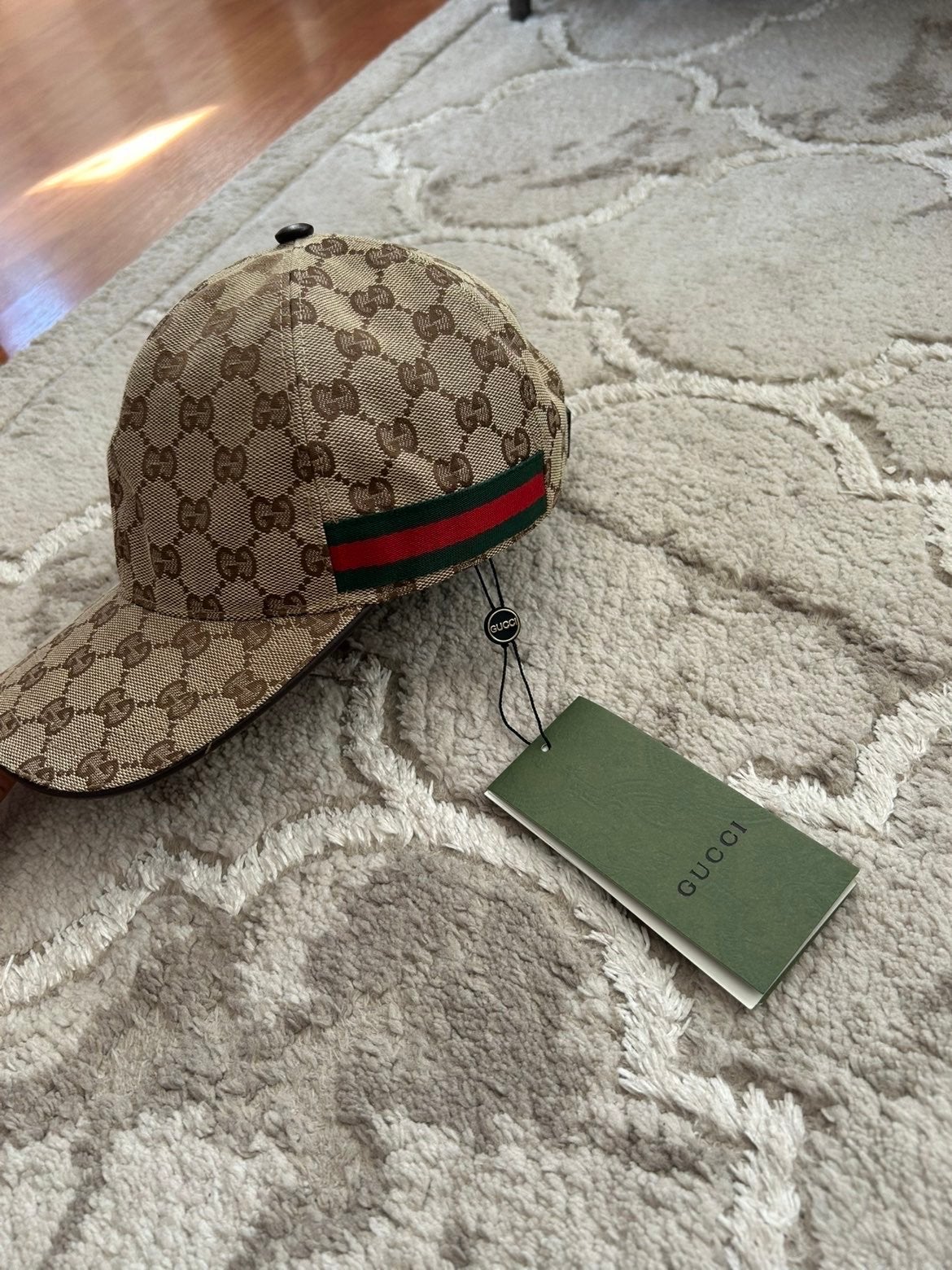 Gucci Pet Beige met GG-patroon en Webdetail, Ophalen of Verzenden, Nieuw, One size fits all, Pet