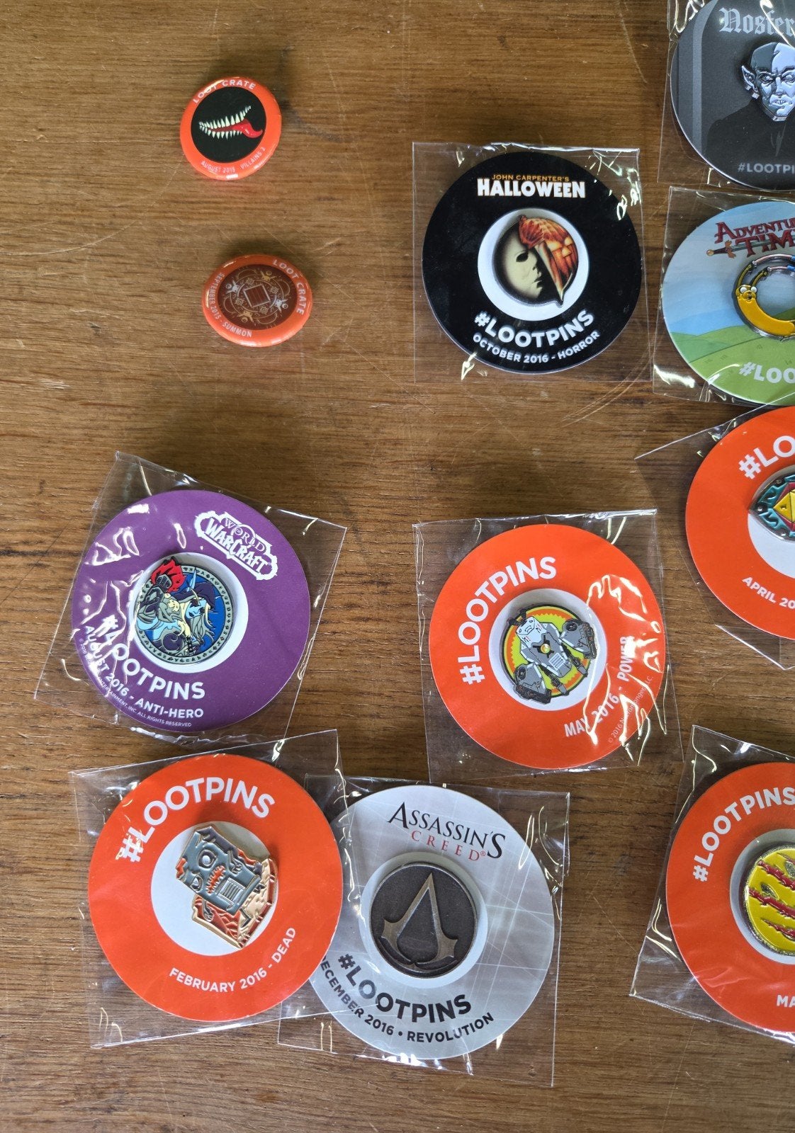 set lootpins lootcrate pin emaille, Nieuw, Ophalen of Verzenden, X, Overige onderwerpen