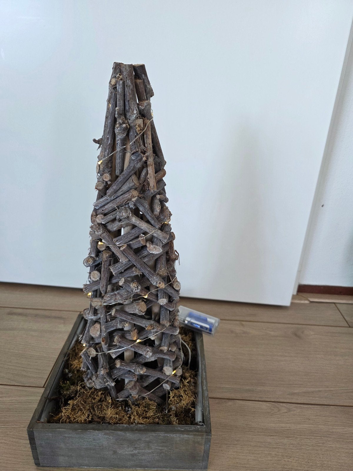 Decoratieve Kerstboom van Hout met Verlichting, Ophalen, Hout, Gebruikt, Landelijk