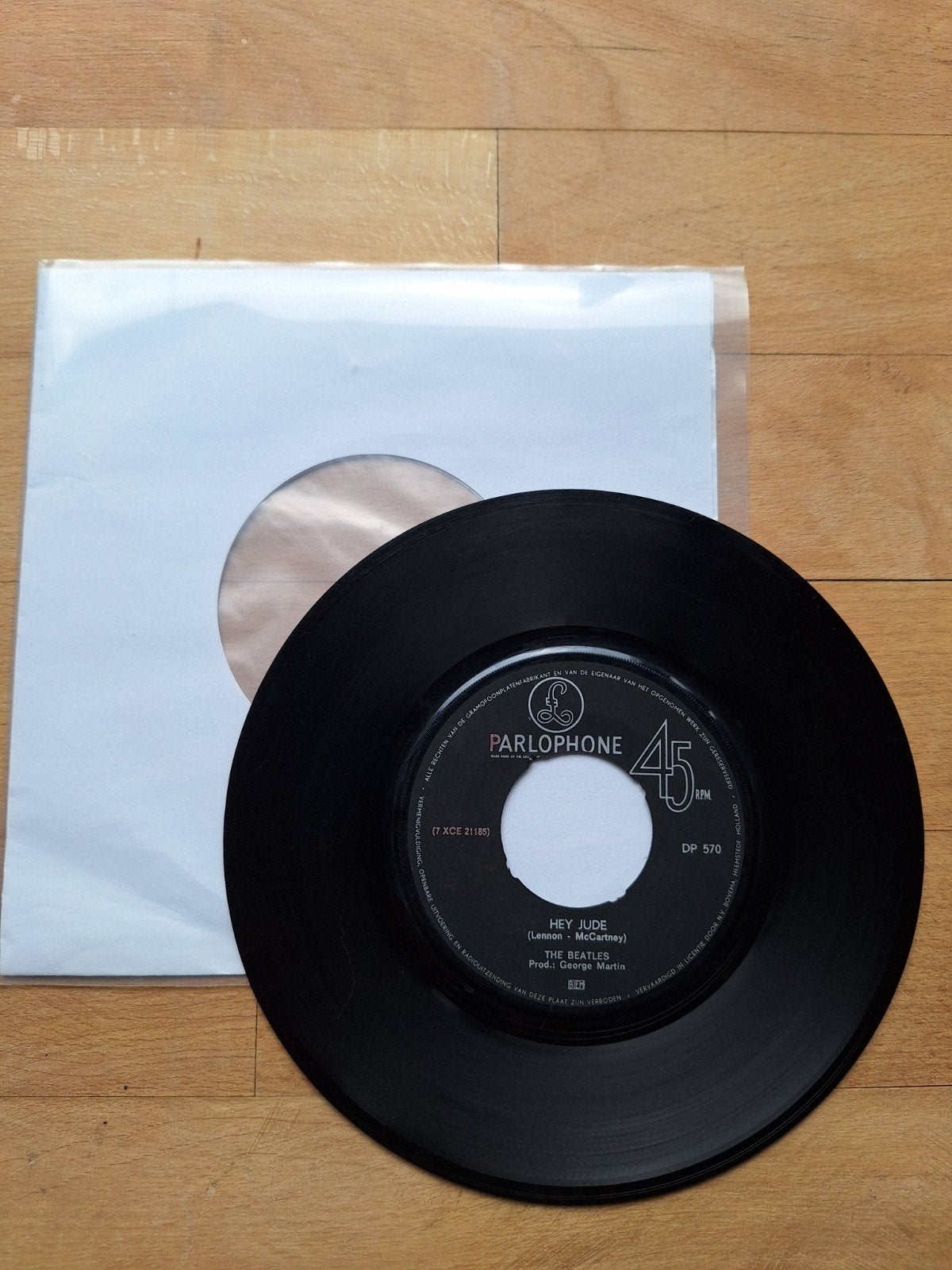 The Beatles - Hey Jude / Revolution (Originele Persing), Cd's en Dvd's, Vinyl Singles, Gebruikt, Originele persing, 7 inch, Single