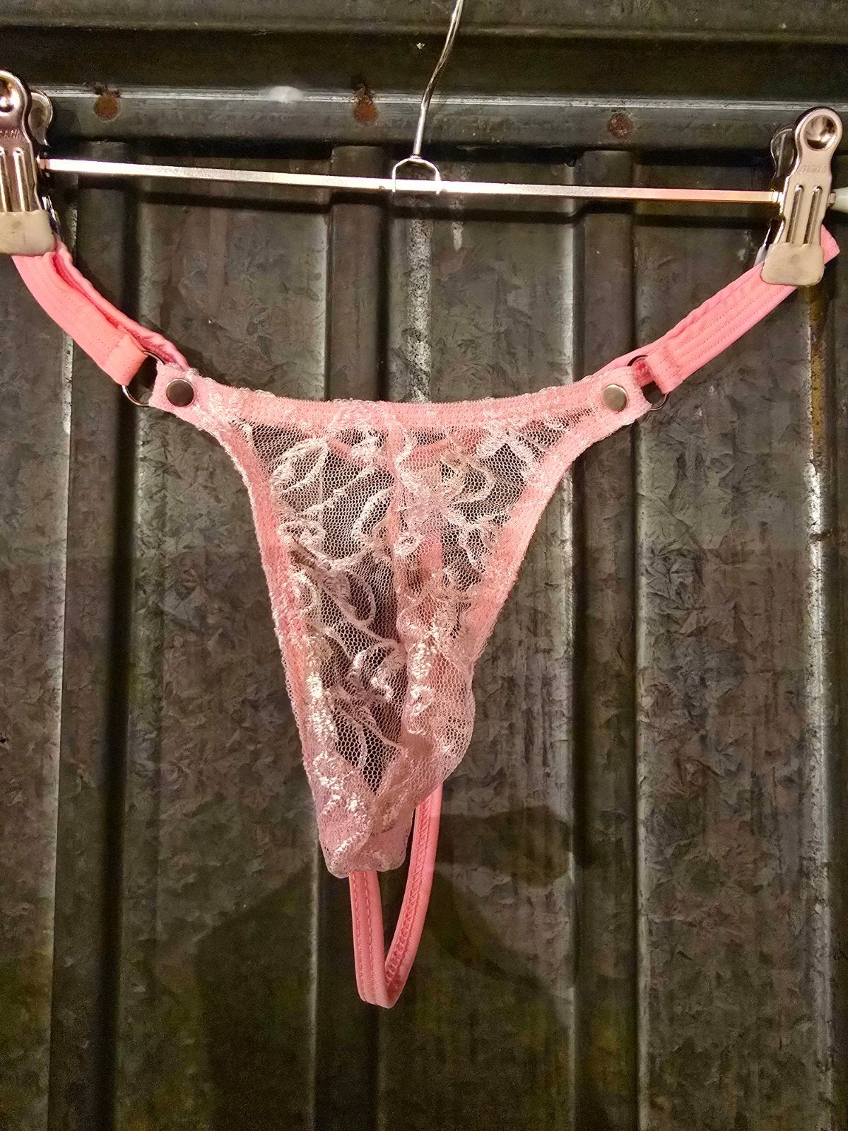Roze transparante String, Kleding | Heren, Ondergoed, Verzenden, Roze
