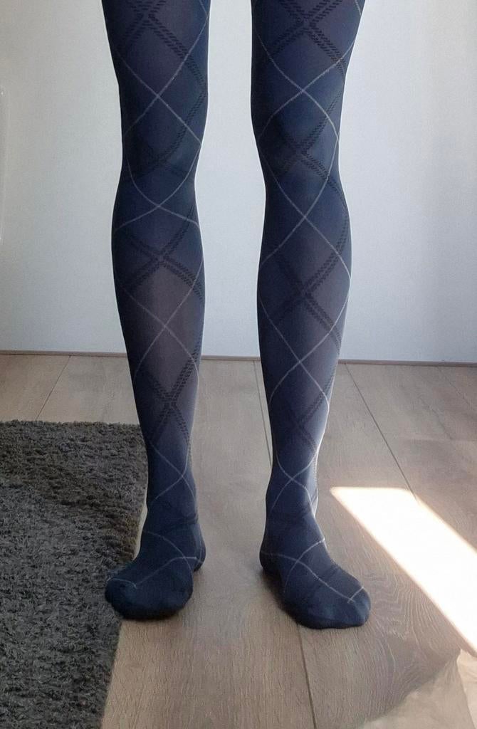 Panty's met ruitpatronen, Ophalen of Verzenden, Zo goed als nieuw, Panty, Overige kleuren