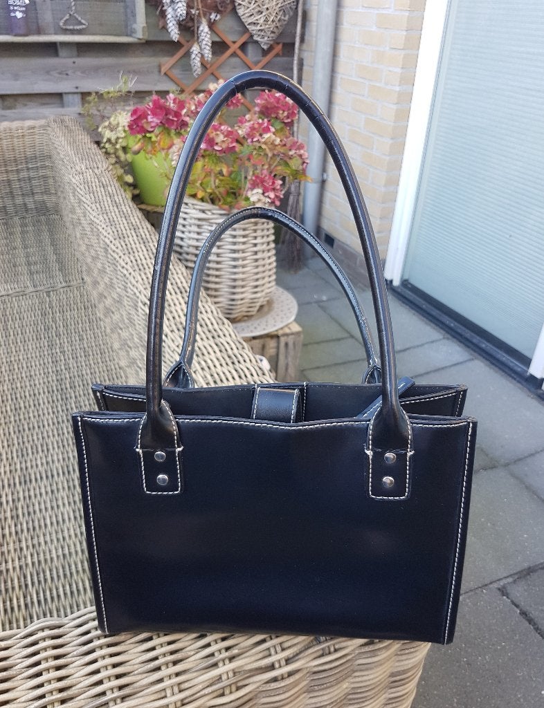 Zwart handtasje, Tas, Ophalen of Verzenden, Gebruikt, Zwart, Handtas
