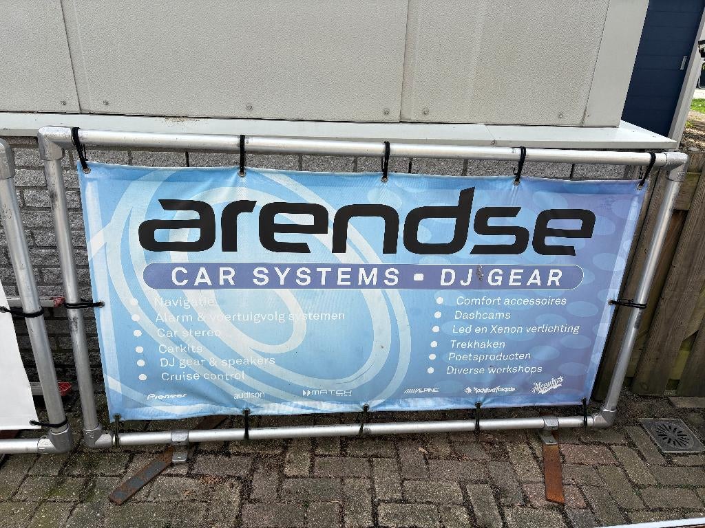 spandoek frame 2 stuks 2.00 - 1.15 m, Ophalen, Gebruikt, Reclamebord