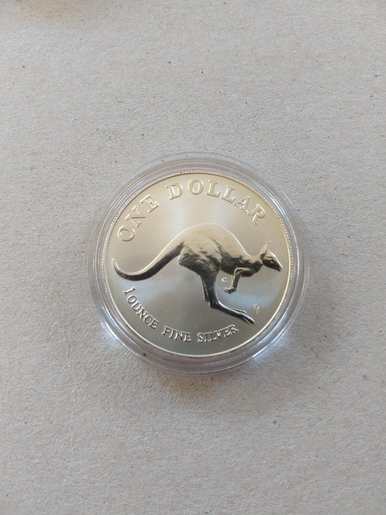 1 oz Zilver Kangaroo munt (RAM) van 1993 uit Australië, Ophalen of Verzenden, Zilver