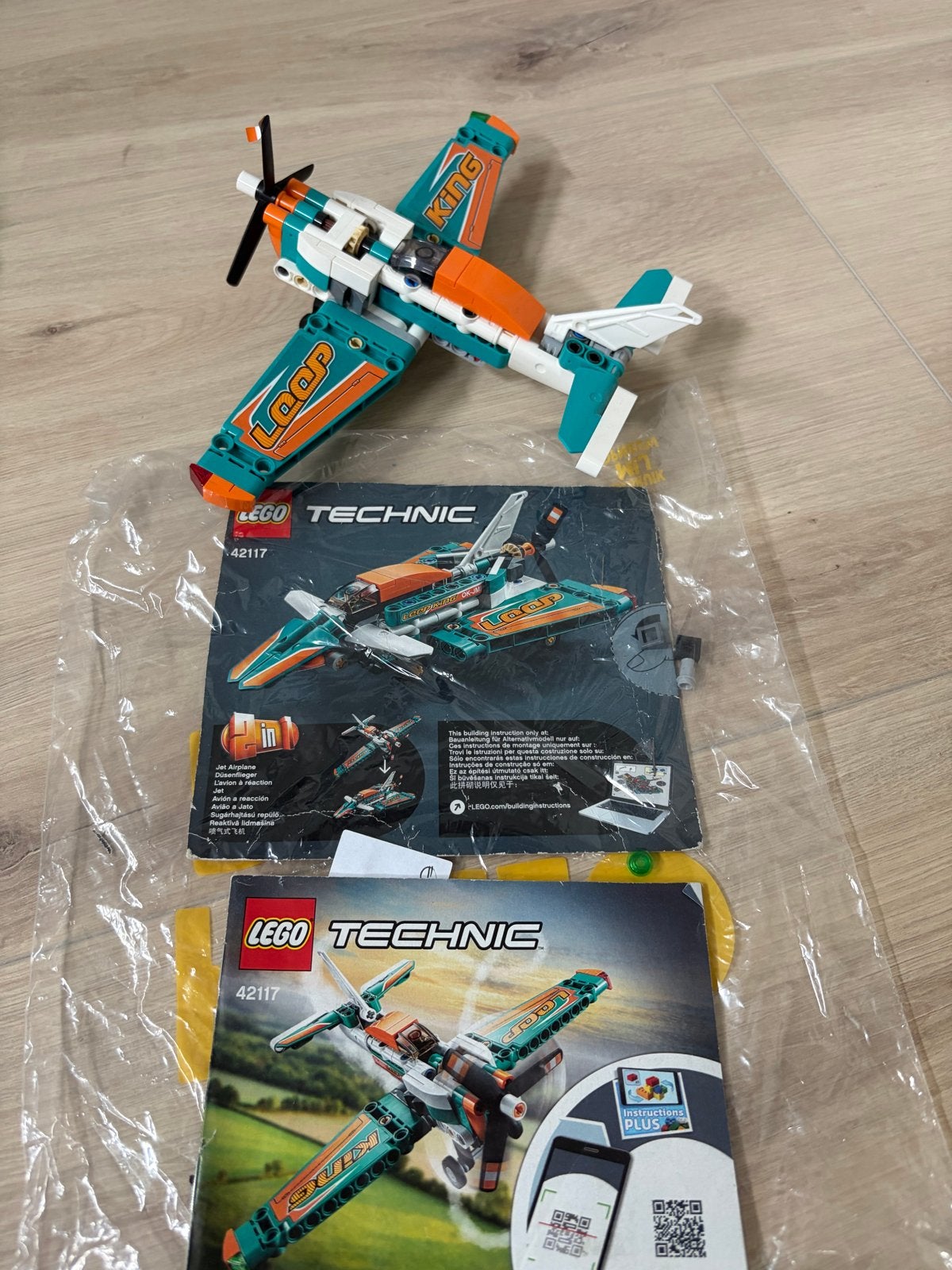 LEGO Technic Racevliegtuig 42117 - Zo goed als nieuw, Ophalen, Zo goed als nieuw, Overige merken