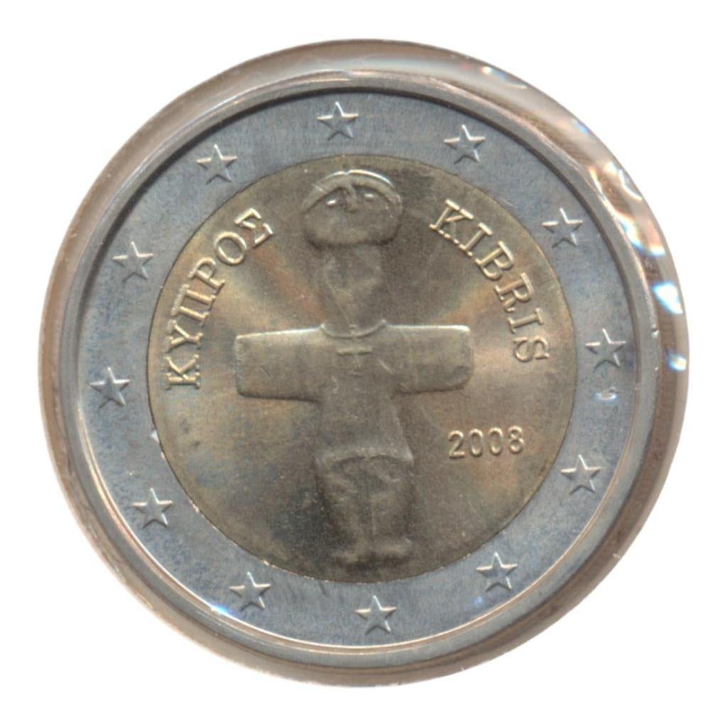 Cyprus 2 euro 2008, Postzegels en Munten, Ophalen of Verzenden, Cyprus, 2 euro, Losse munt