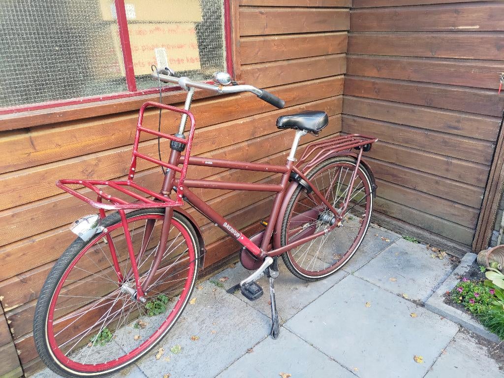 herenfiets Batavus 28 inch, frame 49cm, Ophalen, Terugtraprem, Gebruikt, Versnellingen