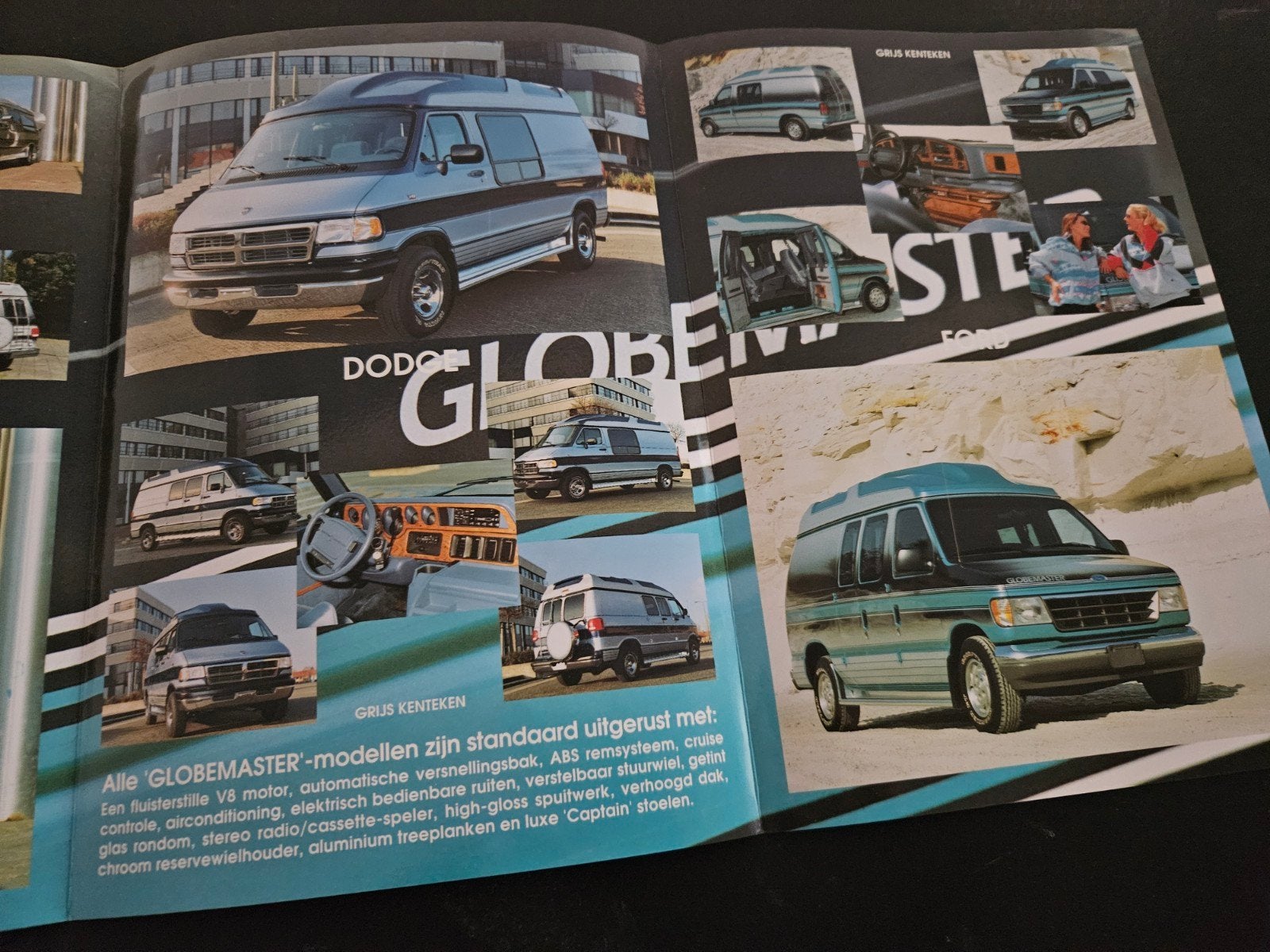 Brochure Globemaster Chevrolet Dodge Ford Vans, Ophalen of Verzenden, Zo goed als nieuw
