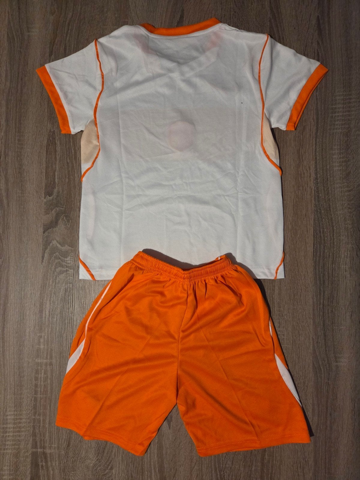 Nederlands elftal tenue uit maat 110-116, Maat XS of kleiner, Ophalen of Verzenden, Nieuw, Set