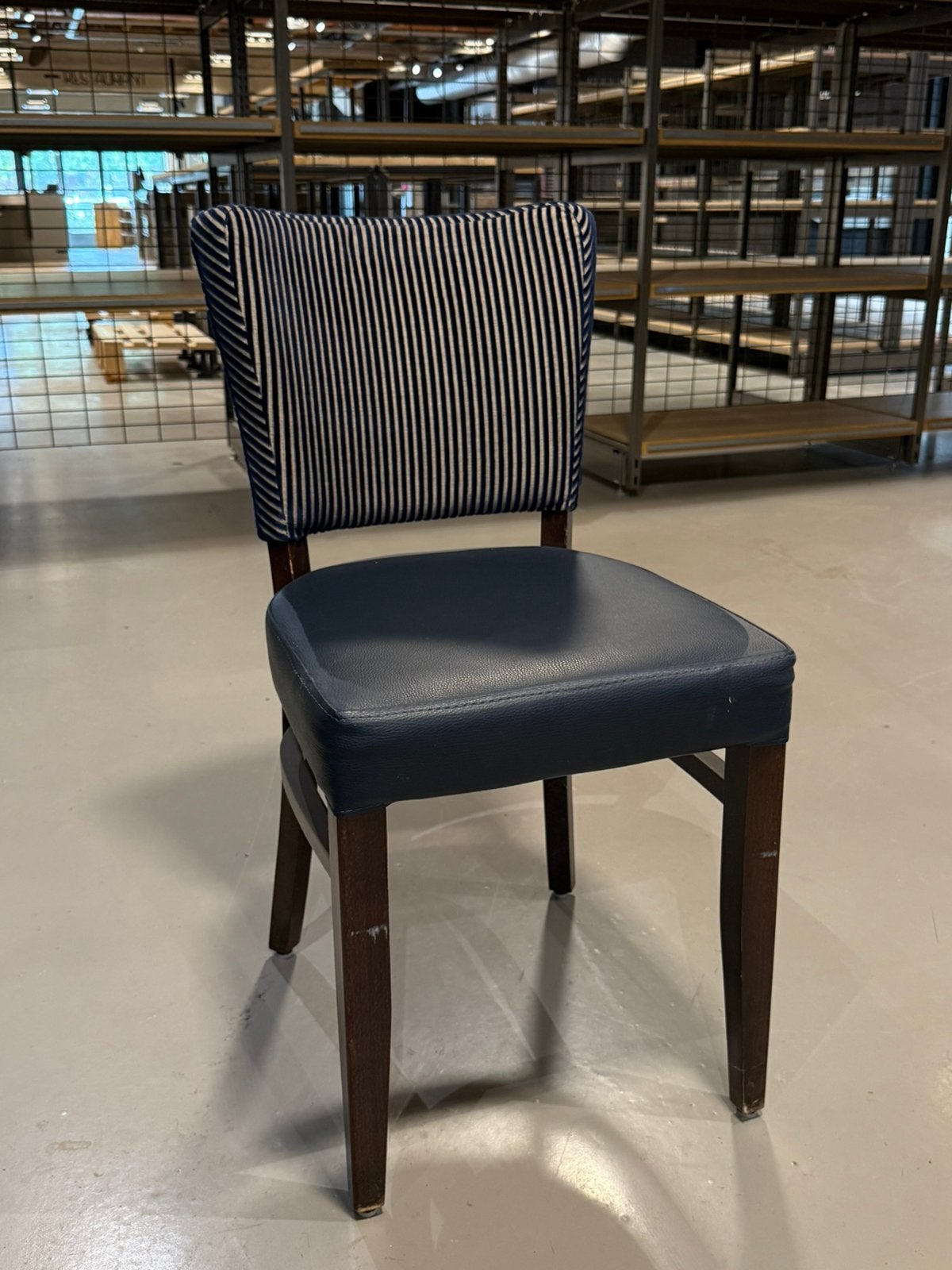 Blauwe restaurantstoelen horeca eetkamerstoelen set partijen, Ophalen, Gebruikt, Blauw, Vijf, Zes of meer stoelen